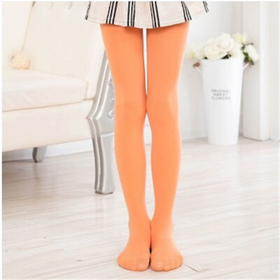 

2018 Spring Candy Color Kids Pantyhose Ballet Dance Tights for Girls Stocking Children Velvet Solid White Pantyhose Girls Tights
