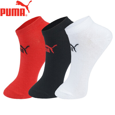 

PUMA Hummer Socks Womens Basic Boat Socks 3 Pairs WhiteBlack