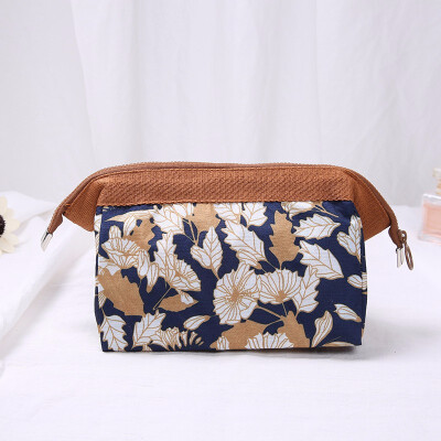 

High Capacity Women Makeup Bags Portable Cosmetic Case Travel Printed Makeup