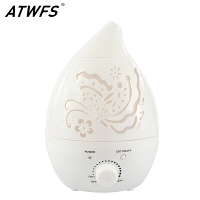 

ATWFS Air Humidifier Aroma Essential Oil Diffuser 7 Color LED with Carve Mist Maker for Home Office Fogger Baby Room Aromatherap