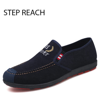 

Men shoes Fashion All Match British Loafers Solid Color Breathable Slip-Ons