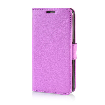 

MOONCASE Litch Skin Leather Side Flip Wallet Card Slot Pouch Stand ЧЕХОЛ ДЛЯ Samsung Galaxy S6 Purple