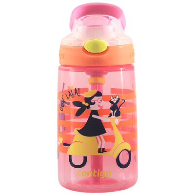 

【Jingdong Supermarket】 contigo children's straw cup outdoor sports cup small inventor - cartoon bird 400ml HBC-GIZ001