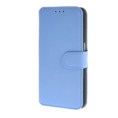 

MOONCASE Case for Samsung Galaxy S6 Smooth Skin Flip Wallet Card Slot Stand Pouch Leather Cover Blue