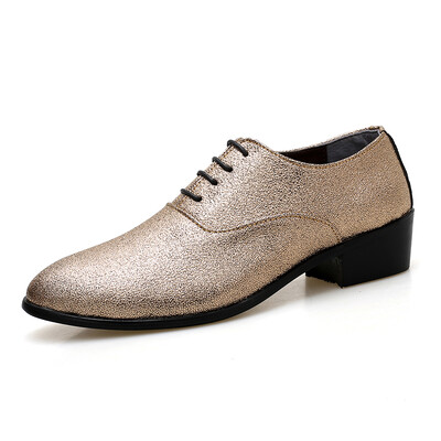 

2018 Men Dress Shoes Leather Luxury brand Fashion Groom Wedding Shoes Men Oxford business footwear