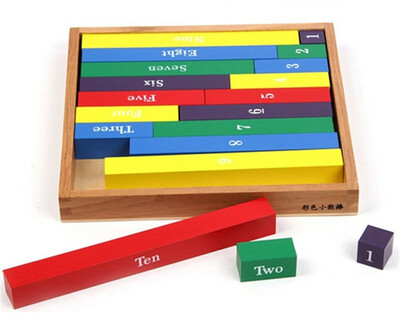 

New Wooden Blocks Toy Baby Toy Numerical Rod Rods Montessori Math Early Childhood Education Preschool Training Kids Toys