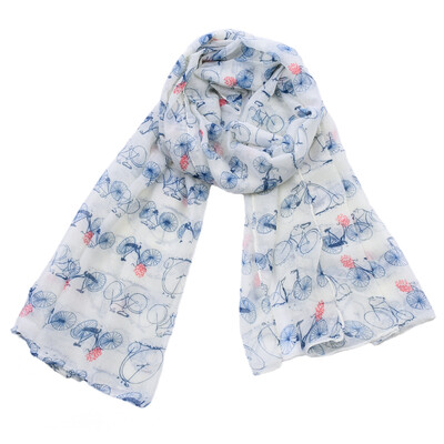 

JeouLy Vintage bike Print Women's Infinity Scarf Bicycle Loop Scarf Accessories, Бесплатная доставка