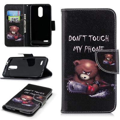 

BEFOSPEY Painting PU LeatherSoft TPU Card Slot Stand Wallet Case For LG K10201853