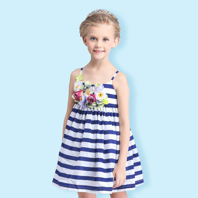 

2018 Princess Flower Girl Dress for Wedding Handmade Flowers Girls Pagenat Dress Prom Gown Rose print kids clothes