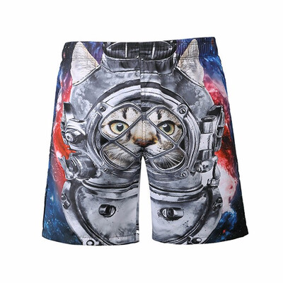 

Mans Fashion Trend Casual Sports Cute Cartoon Animal Printed Beach Shorts