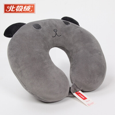 

Arctic velvet Bejirong cartoon U-shaped pillow neck pillow travel neck pillow pillow cervical pillow neck pillow student adult u-shaped pillow car siesta pillow gray