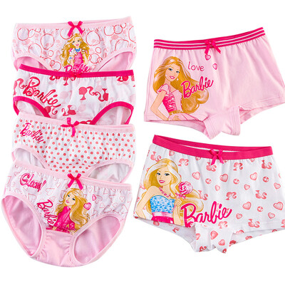 

Barbie Barbie Underwear Children&39s 6 Triangle Pants Pants 9183 White  Reference Height 130-140