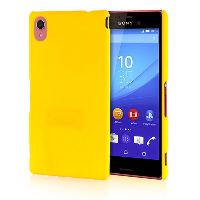 

MOONCASE Hard Rubberized Rubber Coating Devise Back ЧЕХОЛ ДЛЯ Sony Xperia M4 Yellow