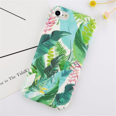 

Luxury Floral Flower Paint Phone Case For iPhone 6s 7 8 Plus Hard PC