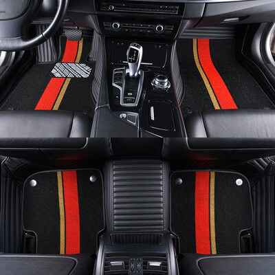 

Junxin JUNXIN all surrounded by silk double-layer car mats color matching carpet flagship version of the Volkswagen new sagitar Lang Yi Tiguan L new Corolla black gold red