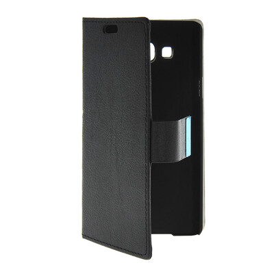 

MOONCASE Slim Leather Side Flip Wallet Card Slot Pouch with Kickstand Shell Back Case Cover for Samsung Galaxy A7 Black
