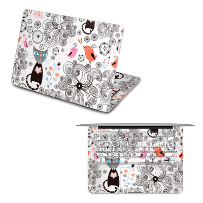 

GEEKIDMacbook Pro 15 decal front sticker cat macbook keyboard sticker full decal top sticker US style keyboard protector