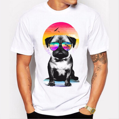 

JCCHENFS 2018 Rottweiler Fashion Print Brand Mens T-Shirt Cool Summer White Short Sleeve T Shirt For Men Casual Mens t shirt