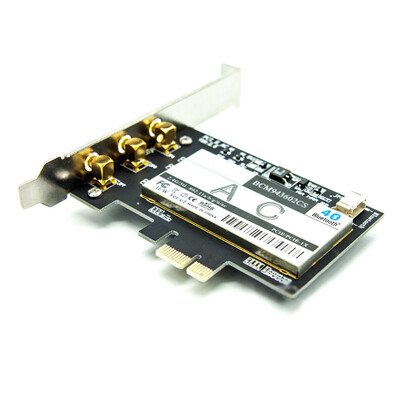 

Broadcom BCM943602CS 1300Mbps Dual Band 80211AC Desktop PCI-E Wireless Card PC wifi Adapter Bluetooth 41