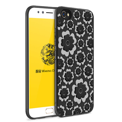 

Goowiiz Модный телефонный чехол для Vivo X9 / X9s 3D-рельефный цветок Ultrathin Soft TPU Full Protection