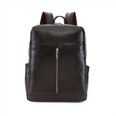 

2018 Spring New Pu Mens Leisure Business Backpack Junior&Senior High School Students Backpack Briefcase