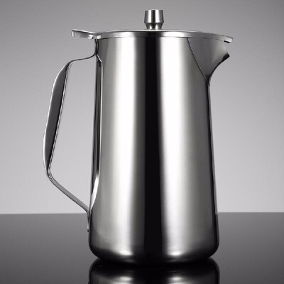 

High Quality European Stainless Steel Cold Water Pot Ice Tea Jug Kettle Water Pitcher With Lid&Spout Kitchen Tool Kitchenware