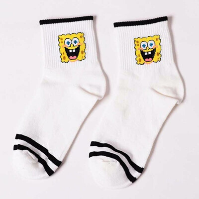 

Fashion Cartoon Character Cute Short Socks Women Harajuku Cute Patterend Ankle Socks Hipster Skatebord Ankle Funny Socks Female