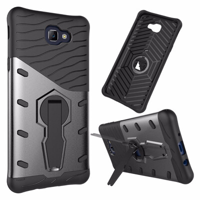 

Goowiiz Phone Case For Samsung Galaxy ON5 2016J5 PrimeG570 Luxury Armor TPUPC Silicone Hard Bracket