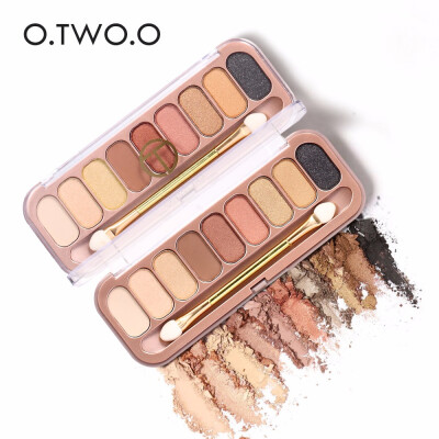 

OTWOO Nwe Arrivel 9 Colors Eyeshadow Glitter Eyeshadow With Brush Make Up Eye Shadow Palette