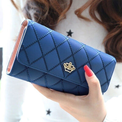 

Fashion Women Lady PU Leather Clutch Wallet Long Card Holder Purse Handbag