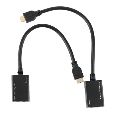 

HDMI За RJ45 CAT5e UTP категории 6 LAN Ethernet балун Extender Ретранслятор - 1080 3D черный