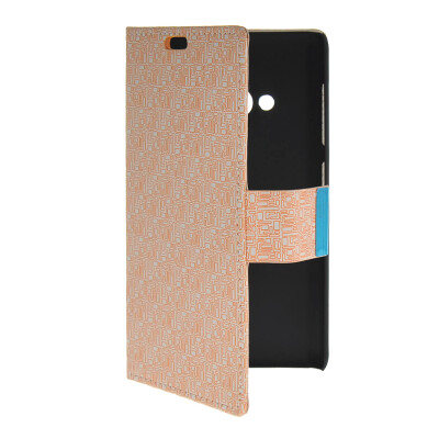 

MOONCASE Slim Leather Side Flip Wallet Card Slot Pouch with Kickstand Shell Back чехол для Nokia Lumia 535 Beige