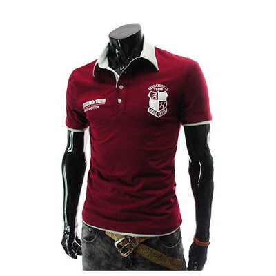 

Zogaa New Mens Polo Shirt Embroidery Slim Casual Short Sleeve