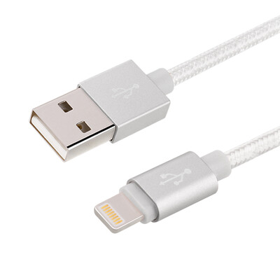 

iPhone Зарядный кабель, 1M нейлоновая плетеная синхронизация и зарядка USB-кабеля с ультракомпактной головкой разъема для iPhone