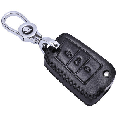 

KING ETING Skoda Key Case Leather Key Case Old Mingrui RS Hao Rui Jing Rui Speed ​​Special Car Keychain