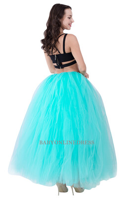 

High Quality 3 Layers 100cm Summer Long Tulle Skirt Fashion Pleated TUTU Skirts Womens Lolita Petticoat Bridesmaids