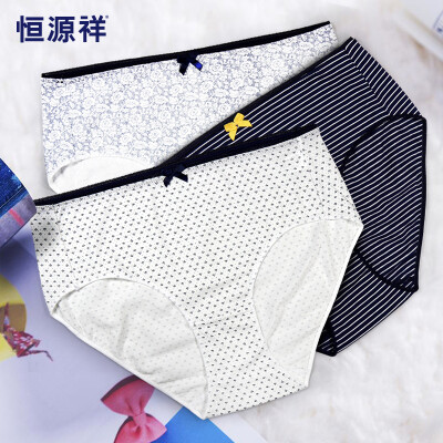 

Hengyuanxiang womens underwear cotton comfortable printing cute casual sports breathable briefs 3 pieces 2 16085