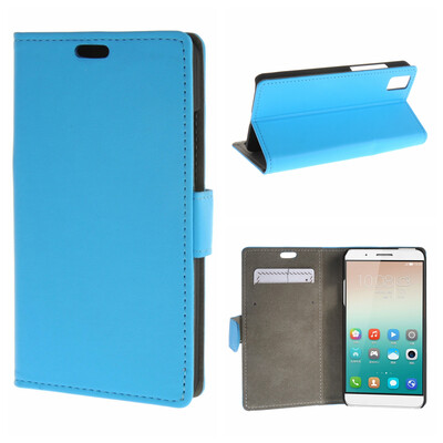 

MOONCASE ЧЕХОЛ ДЛЯ Huawei Honor 7i Premium PU Flip Leather Wallet Card Holder Bracket Back Pouch Blue 01