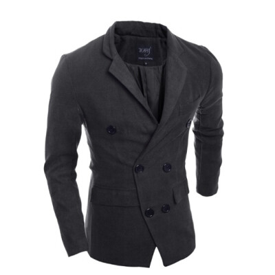 

Zogaa New Men's Wind Coat Slim Double-breasted Fashion