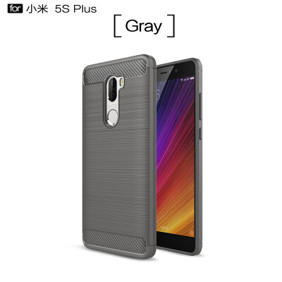 

For Xiaomi 5S plus Carbon Fiber Phone Cases Soft TPU Anti-Knock Cover For Xiaomi 5S pllus case