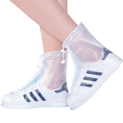 

Du Meiyi thick wear-resistant unisex rain boots waterproof rain boots rainy days non-slip waterproof shoes white XL code