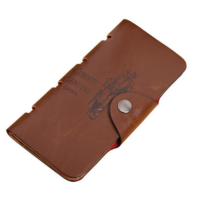 

Случайные Подлинная Кожа PU Мужчины Длинные кошелек Billfold Vintage Top Мужской кошелек