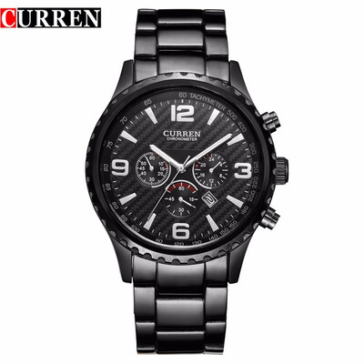 

Original New CURREN Luxury Relogio Masculino Casual Brand Orologio Date Men Sports Reloj Military Quartz Watch 8056