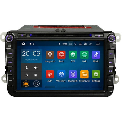 

free shipping Android 71 Quad core 2din 8" Car DVD Player For VW Skoda Fabia Rapid Octavia Praktic Super b Wifi GPS Radio DSP