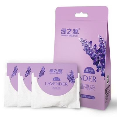

Green source lavender fragrance bag wardrobe aromatherapy fragrance indoor essential oil sachet in addition to flavor sachet 10g 3 bags