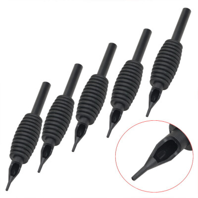 

5Pcs 3/5/7/9RT 5/7/9FT Disposable Non-slip Silicon Tattoo Grip Tube Round Tip