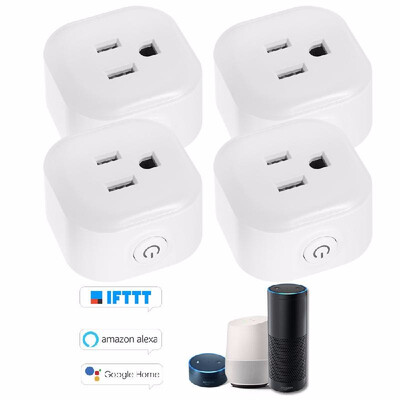 

Mini Wifi Smart Socket with Energy Monitoring Function Bulgy OnOff Button Smart alex-a Outlet Support APP Remote Control Timing F