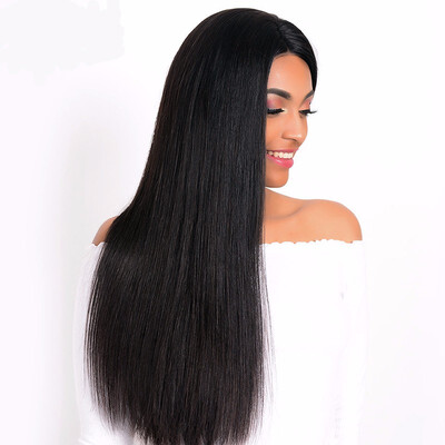 

360 Frontal Lace Human Hair Wigs for Women 180 Density Brazilian Virgin Hair with Baby Hair Long Straight Lace Wigs10-26 inch