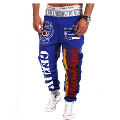 

Zogaa New Mens Active Pants Fashion Printing Casual