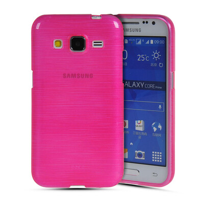 

MOONCASE Мягкие гибкие силиконовый гель ТПУ Дело Чехол кожи для Samsung Galaxy Core Prime G360 / Prevail LTE ярко-розовый